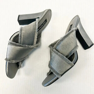 Senso frayed sandal heels